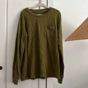 Crewcuts Everyday Long sleeve cotton pocket t shirt